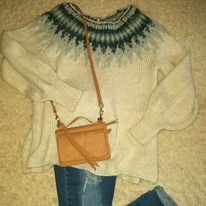 Beautiful Free People over sized cream sweater